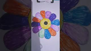 Easy drawing beginners flower art for kids kidsart kidsaart 1m drawing ytshortsindia ytviral [upl. by Antoine167]