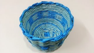 How to make newspaper basket [upl. by Ariela]