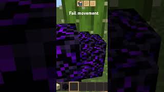 Minecraft fail movementminecraft [upl. by Noiek948]