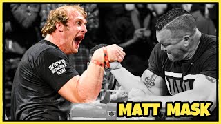 Matt Mask Jumping and Angry Moments armwrestling mattmask [upl. by Moguel]