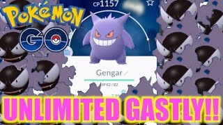 HOW TO GET GENGAR EASY POKEMON GO GASTLY NESTS [upl. by Svensen]