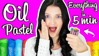 How to Use Oil Pastels for Beginners in 5 MINUTES 🎈🎈🎈 [upl. by Galatia481]