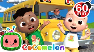 Wheels on the bus  CoComelon  Kids Cartoons amp Nursery Rhymes  Moonbug Kids [upl. by Arrat]