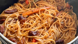 One Pot Spaghetti And Meat Sauce So Easy And Delicious [upl. by Trella]