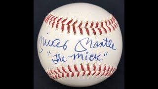 MICKEY MANTLE THE MICK JSA Certified  Autographed Baseball [upl. by Eiramanel33]