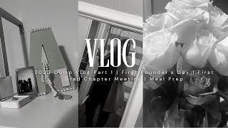 2023 Dump Vlog Part 1  First Founders Day  First Grad Chapter Meeting  Meal Prep [upl. by Tamra468]