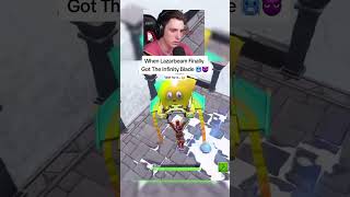 When Lazarbeam got the Infinity Blade 🥶 fortnite fortniteclips lazarbeam cold gaming [upl. by Eisele]