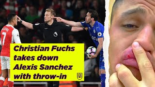 CHRISTIAN FUCHS FLOORS ALEXIS SANCHEZ WITH THROWIN [upl. by Viola]