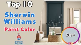 10 Most Popular SherwinWilliams Paint Colors 2024 [upl. by Grodin]