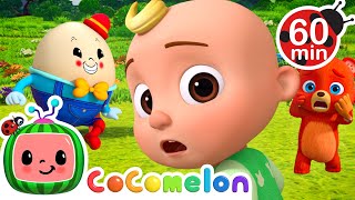 Humpty Dumpty Fell Off the Wall 🫢🥚  CoComelon  Animal Time  Nursery Rhymes for Babies [upl. by Jolie]