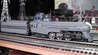 MTH Premier NYC Dreyfuss Hudson OGauge Steam Locomotive in True HD 1080p [upl. by Elia]