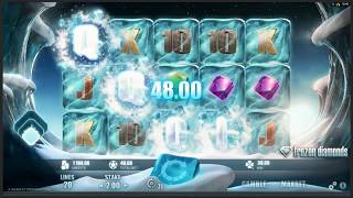 BIG WIN On Frozen Diamonds Slot Machine [upl. by Aiasi]