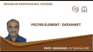 Peltier element  datasheet [upl. by Neyuh360]