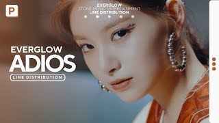 EVERGLOW  ADIOS  Line Distribution [upl. by Syla]