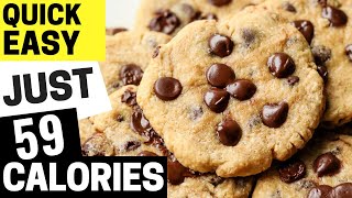 The ONLY Low Calorie Chocolate Chip Cookies Recipe Youll Ever Need  Just 59 Calories Each [upl. by Pallas]