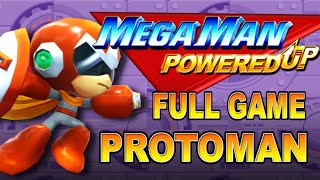 MEGAMAN Powered Up Protoman Gameplay No Damage Walkthrough [upl. by Eedrahs]