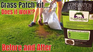 Easy Grass Repair Grass Patch Kit Review [upl. by Anawyt374]