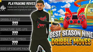 NEW NBA 2K22 BEST SEASON 9 DRIBBLE MOVES ADVANCED DRIBBLE TUTORIAL NBA 2K22 w HANDCAM [upl. by Atteragram]