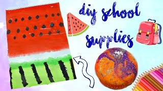 DIY SCHULSACHEN Galaxy Eraser Watermelon Notebook amp VERLOSUNG [upl. by Ahtilat42]