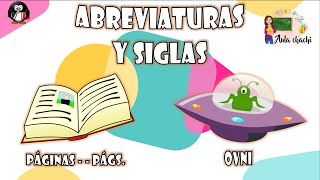 Abreviaturas y Siglas  Aula chachi  Vídeos educativos para niños [upl. by Airpal]