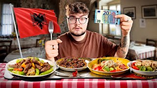 Sopravvivo con 20€ in ALBANIA quanto riesco a mangiare [upl. by Coriss]