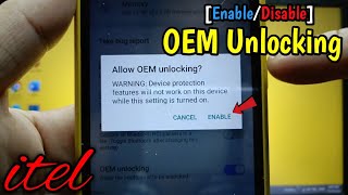 How to enable or disable OEM Unlocking on itel S15  Developer Options [upl. by Thorncombe606]