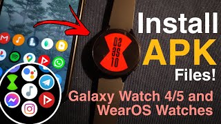 How to Install Any APK App to Galaxy Watch 45WearOS via ADB without a PC EASY 🔥📲 [upl. by Kcitrap]