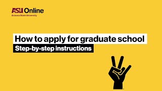 How to apply to ASU Online graduate school [upl. by Athene]