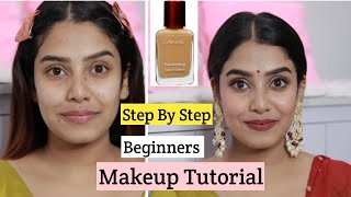 Beginners Step By Step Makeup Tutorial 🖌💄 Glamyganga Makeup Tutorial [upl. by Akcimahs]