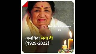 Lata Mangeshkar No More  Tribute to Lata Mangeshkar  very sad news [upl. by Tor495]