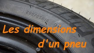 Astuce 1  Lire les dimensions dun pneu [upl. by Moor]