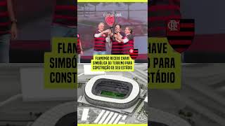 FLAMENGO RECEBE CHAVE SIMBÓLICA DE TERRENO PARA CONSTRUÇÃO DE SEU ESTÁDIO [upl. by Nevin692]