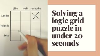 Solve Logic Grid Puzzles SUPERSHORT [upl. by Nnoryt]