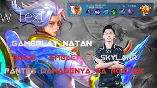 SOLO RANK NATAN GAMEPLAY NATAN BROKEN DAMAGE NATAN ONE HIT mobilelegends mlbb natancombo fyp [upl. by Boeschen852]