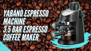 Yabano Espresso Machine 35Bar Espresso Coffee Maker Espresso and Cappuccino Machine with Frother [upl. by Maxa313]