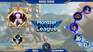 Monster Super League MSL  Water Tower 70F Merlin [upl. by Mou]