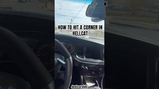 HOW TO HIT A CORNER IN HELLCAT REDEYE hellcat redeye dodge [upl. by Annahpos]