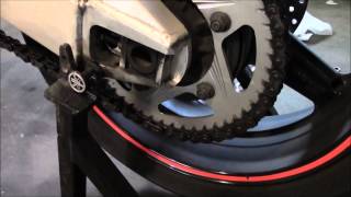 2000 Yamaha YZF R6 wheel removal [upl. by Ecnarolf]