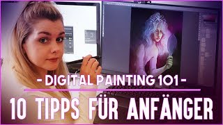 10 Tipps für Anfänger DIGITALES MALEN UND ZEICHNEN  Timelapse  Deutsch [upl. by Serra]