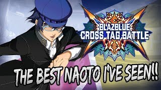 THIS GUYS NAOTO IS DOOOPE  Blazblue Cross Tag Battle PS4 Online Matches [upl. by Drhcir451]