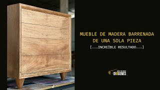 Sorprendente mueble de madera barrenada de una sola pieza 🪵😱 [upl. by Oirromed]