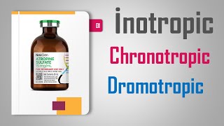 inotropic  chronotropic  dromotropic medication علم الأدوية [upl. by Milak200]