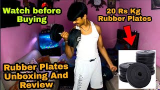 Rubber Plates Unboxing  Jatin Negi Vlogs [upl. by Sirred]