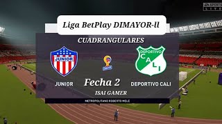 Junior vs Cali Cuadrangulares Liga BetPlay DIMAYOR 2023 Fecha 2 [upl. by Naam]