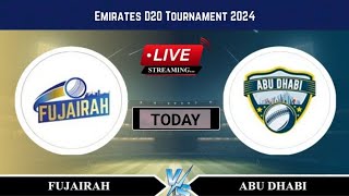 FUJ VS ABD Match Emirates D20 2024 l TODAY LIVE MATCH [upl. by Delly]