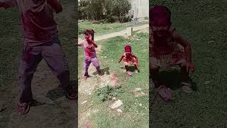 Sara Sara song Holi special video arha and ritishaarha holi tranding viral shorts song [upl. by Charmane314]