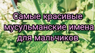 😍САМЫЕ КРАСИВЫЕ МУСУЛЬМАНСКИЕ ИМЕНА ДЛЯ МАЛЬЧИКОВ 🌱 [upl. by Aztilem]