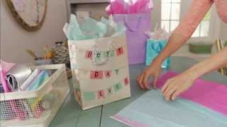 Giftology How to Fill a Gift Bag with Tissue [upl. by Joanna]