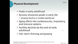 Developmental Psychology Chapter 13Early Adulthood [upl. by Enelyt69]