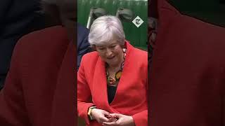 Theresa May hugs Ian Blackford before farewell speech [upl. by Metsky871]